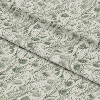 - Art Nouveau Flowering Rush Pattern 2 Quilting Cotton Fabric  
- botanical design  
- floral motif  
- green hues  
- nature-inspired  
- cotton textile  
- quilting material  
- fabric yardage  
- elegant style  
- decorative cloth