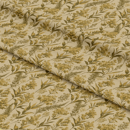 Art Nouveau Goldenrods Pattern 1 Quilting Cotton Fabric