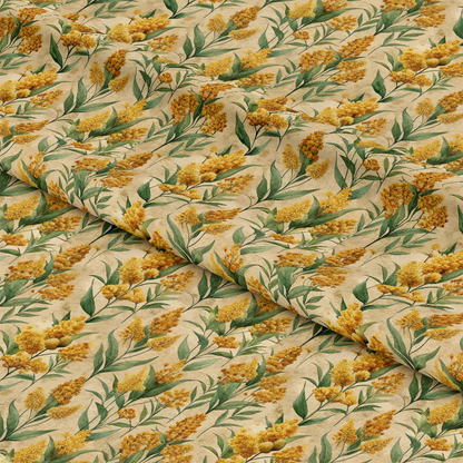 Art Nouveau Goldenrods Pattern 2 Quilting Cotton Fabric