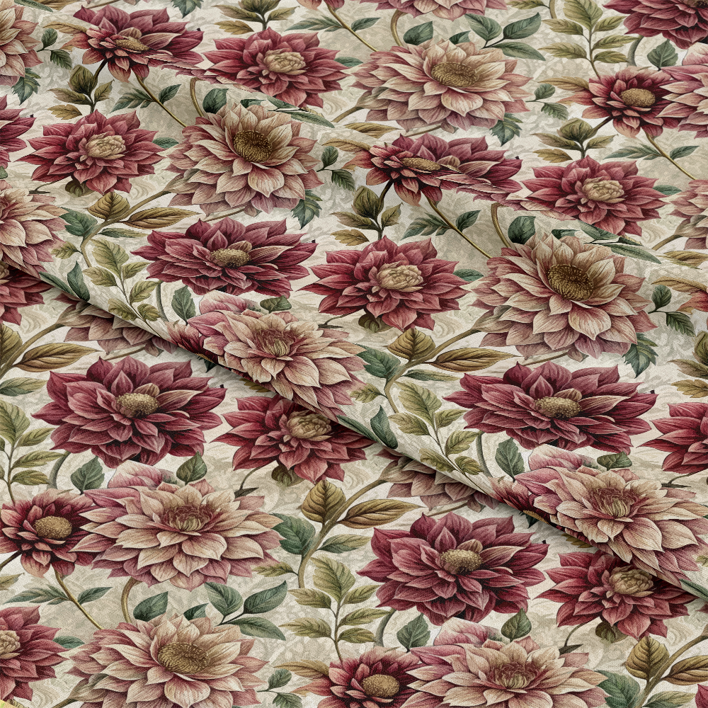 Art Nouveau Hellebores Pattern 2 Quilting Cotton Fabric