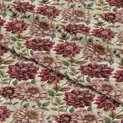 Art Nouveau Hellebores Pattern 2 Quilting Cotton Fabric