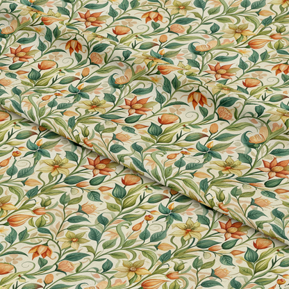 Art Nouveau Honeysuckles Pattern 2 Quilting Cotton Fabric