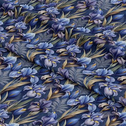 Art Nouveau Iris Sweep Pattern 1 Quilting Cotton Fabric
