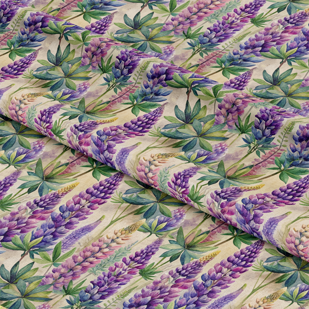- Art Nouveau Lupine Flowers Pattern 1 Quilting Cotton Fabric  
- Floral  
- Lupine  
- Purple  
- Green leaves  
- Nature-inspired  
- Botanical  
- Quilting  
- Cotton  
- Soft texture  
- Decorative  
- Elegant  
- Vintage style  
- Spring colors