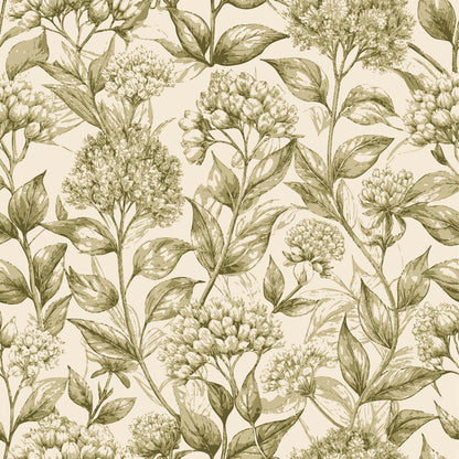 Art Nouveau Milkweed Blossoms Pattern 1 Quilting Cotton Fabric