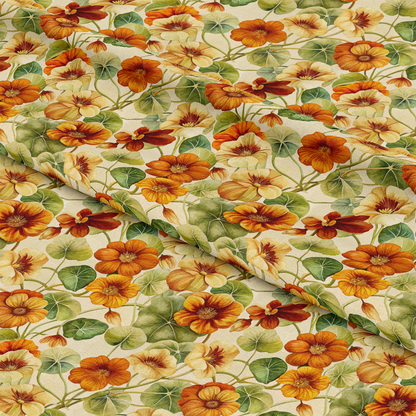 Art Nouveau Nasturtiums Pattern 2 Quilting Cotton Fabric