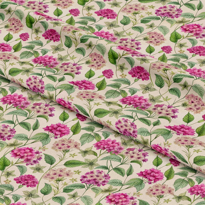 Art Nouveau Verbena Flowers Pattern 2 Quilting Cotton Fabric
