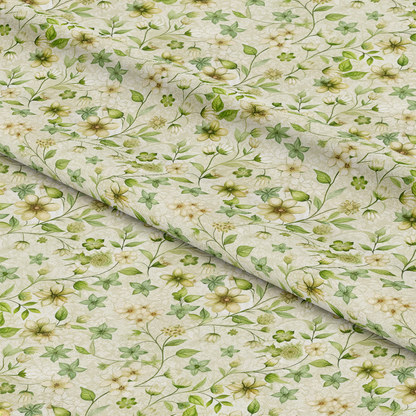 Art Nouveau Woodruff Flowers Pattern 1 Quilting Cotton Fabric
