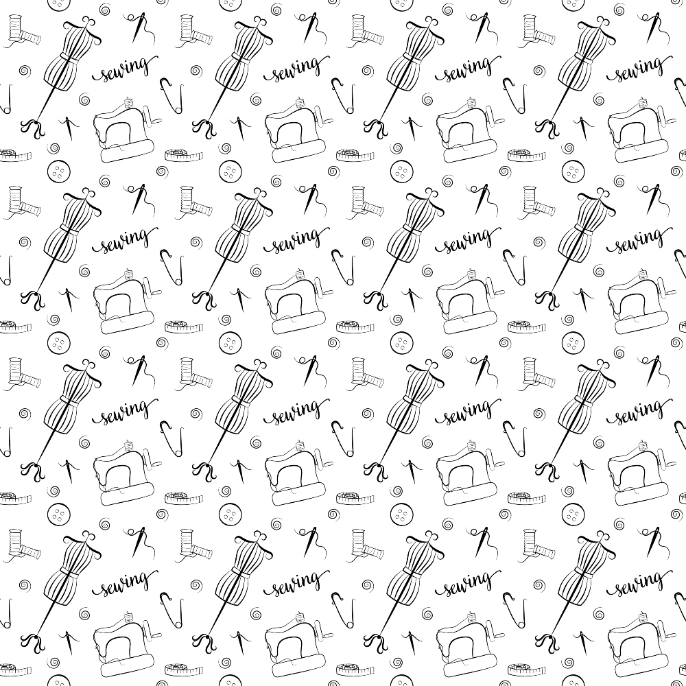 Assorted Sewing Pattern 1 Quilting Cotton Fabric