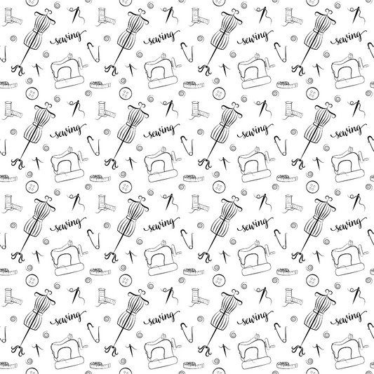 Assorted Sewing Pattern 1 Quilting Cotton Fabric