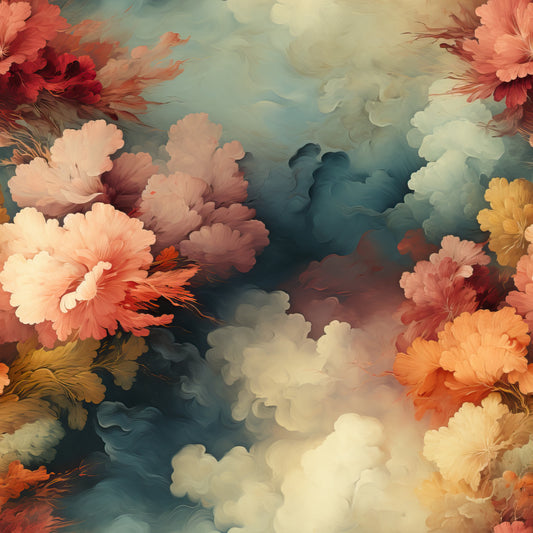 Autumn Clouds Pattern 1 Quilting Cotton Fabric