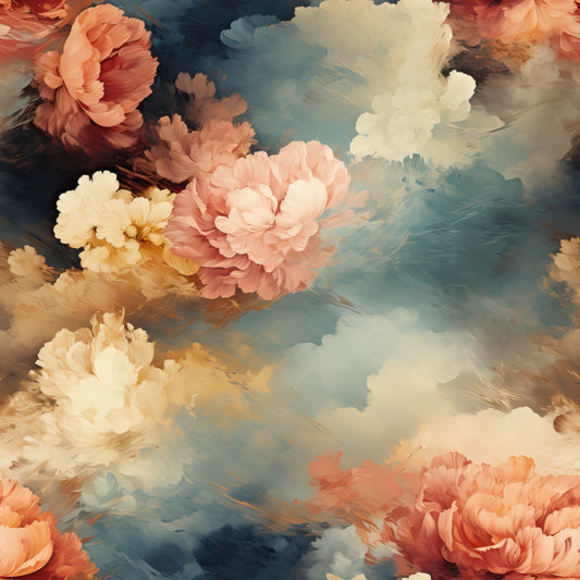 Autumn Clouds Pattern 8 Quilting Cotton Fabric