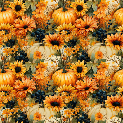 Autumn Fields Pattern 1 Quilting Cotton Fabric