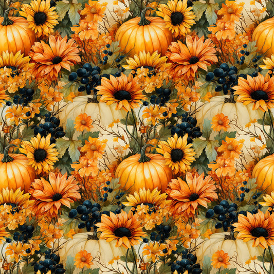 Autumn Fields Pattern 1 Quilting Cotton Fabric