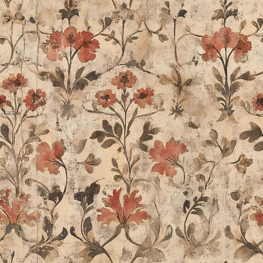 Autumn Oak And Berry Pattern 10 Quilting Cotton Fabric