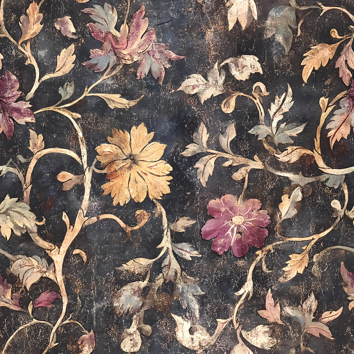 Autumn Oak And Berry Pattern 15 Quilting Cotton Fabric