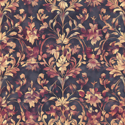 Autumn Oak And Berry Pattern 19 Quilting Cotton Fabric