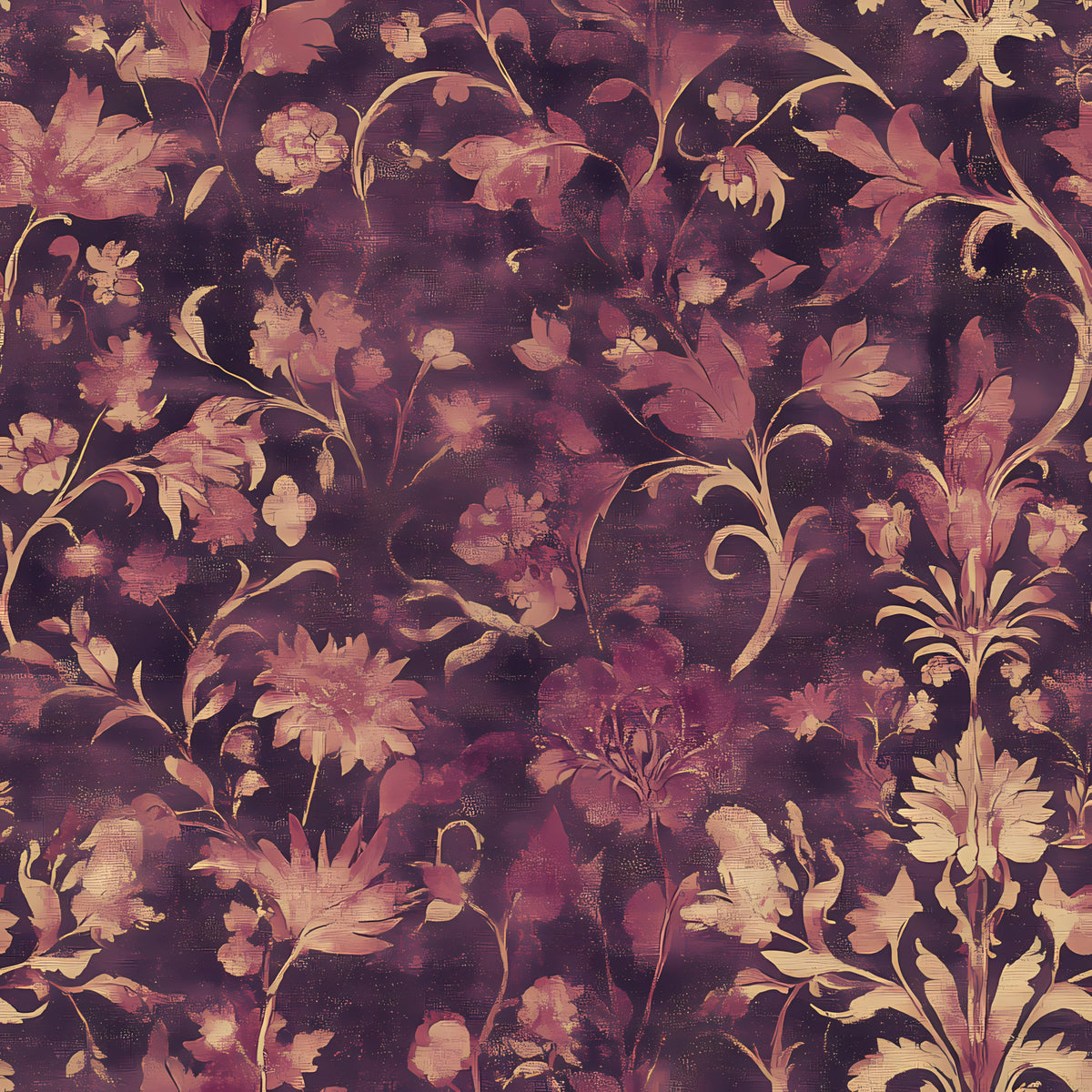 Autumn Oak And Berry Pattern 2 Quilting Cotton Fabric