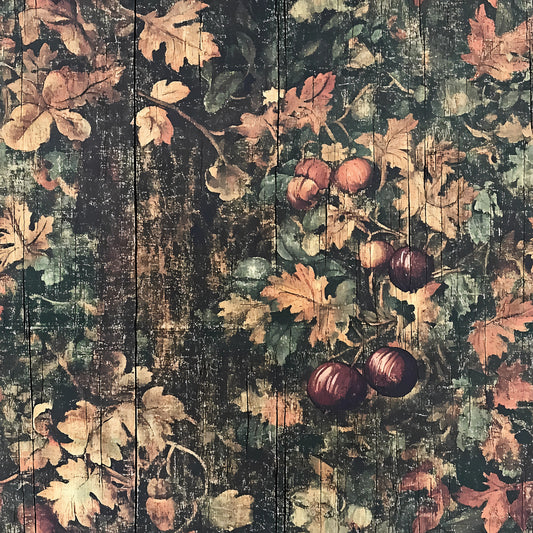 Autumn Oak And Berry Pattern 21 Quilting Cotton Fabric