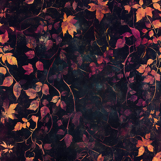 Autumn Oak And Berry Pattern 6 Quilting Cotton Fabric