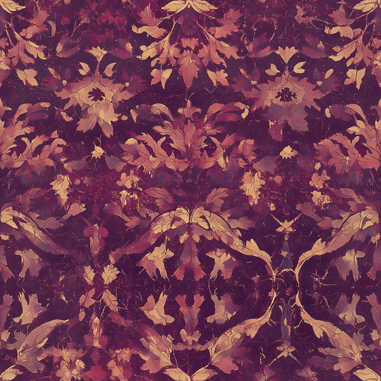 Autumn Oak And Berry Pattern 7 Quilting Cotton Fabric