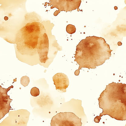 Autumn Watercolor Pattern 12 Quilting Cotton Fabric