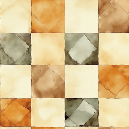 Autumn Watercolor Pattern 9 Quilting Cotton Fabric