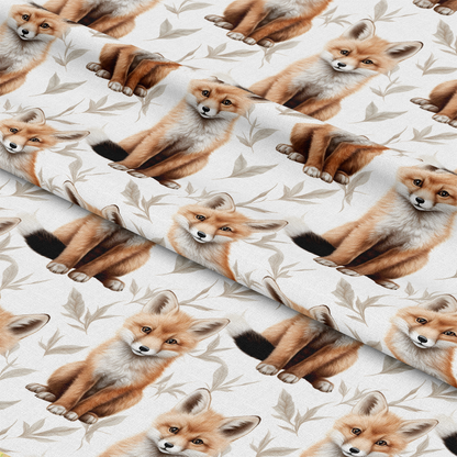 Baby Foxes Pattern 2 Quilting Cotton Fabric