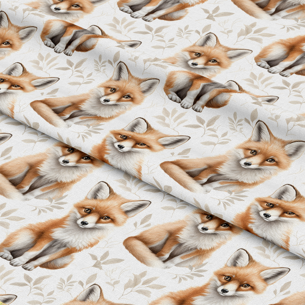 Baby Foxes Pattern 7 Quilting Cotton Fabric