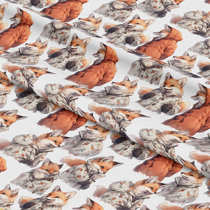 Baby Foxes Pattern 9 Quilting Cotton Fabric