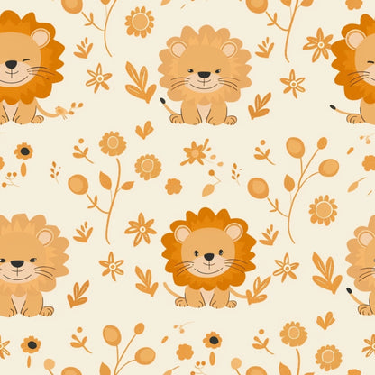 Baby Safari Animals Pattern 1 Quilting Cotton Fabric