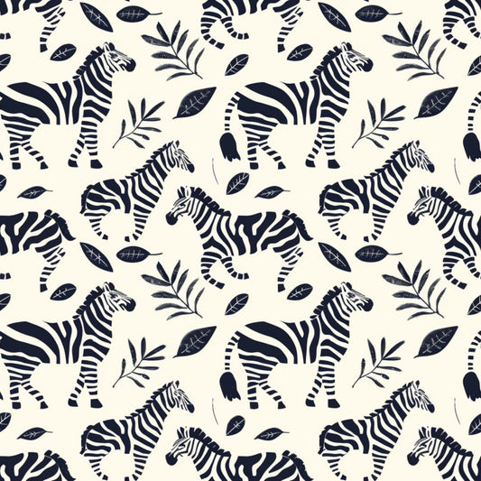 Baby Safari Animals Pattern 20 Quilting Cotton Fabric