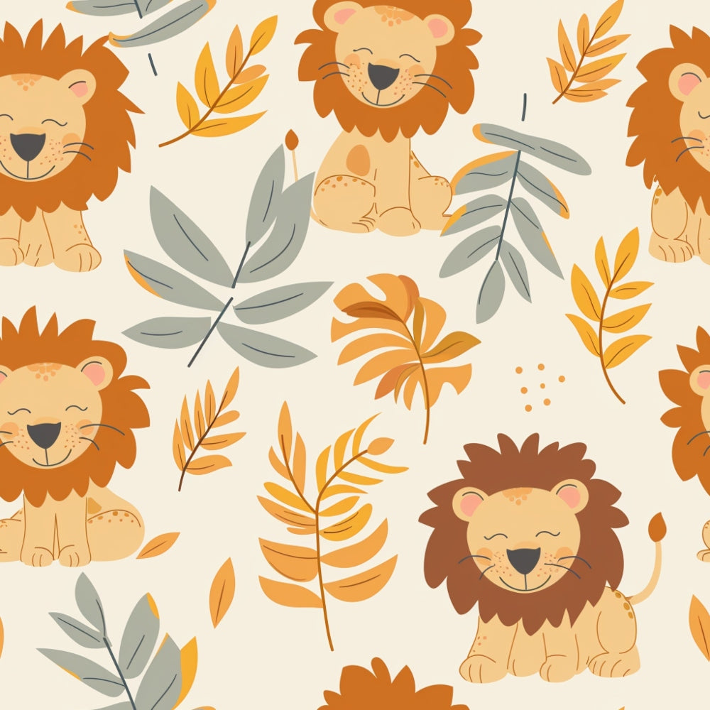 Baby Safari Animals Pattern 8 Quilting Cotton Fabric