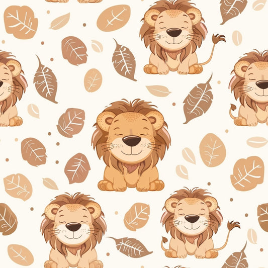 Baby Safari Animals Pattern 9 Quilting Cotton Fabric