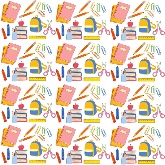 Back To School Elements Pattern 10 Quilting Cotton Fabric