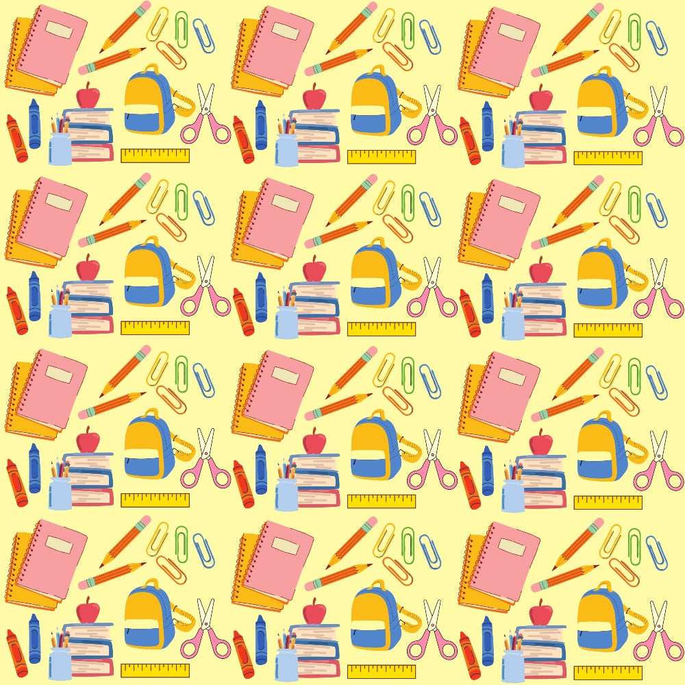 Back To School Elements Pattern 11 Quilting Cotton Fabric