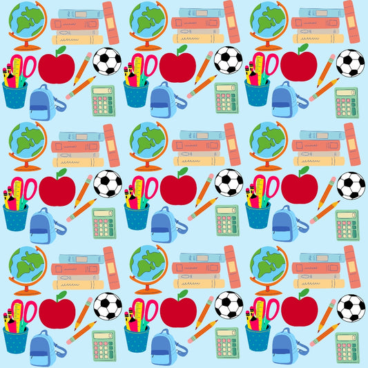 Back To School Elements Pattern 4 Quilting Cotton Fabric