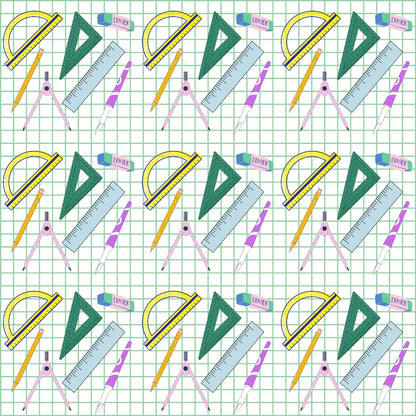 Back To School Elements Pattern 5 Quilting Cotton Fabric