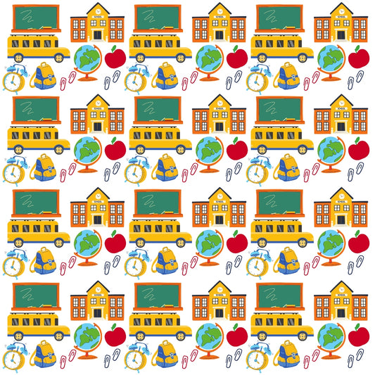 Back To School Elements Pattern 9 Quilting Cotton Fabric