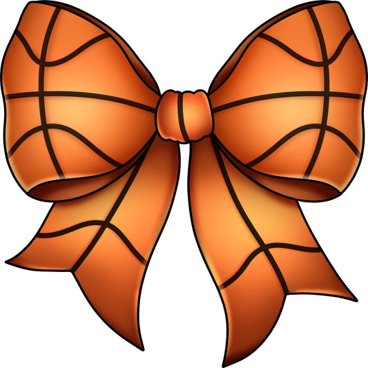 Basketball Bow Fabric Panel