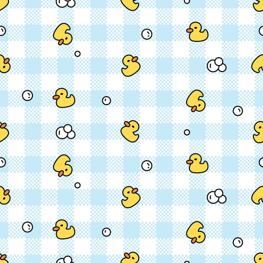 Bathtime Gingham Quilting Cotton Fabric