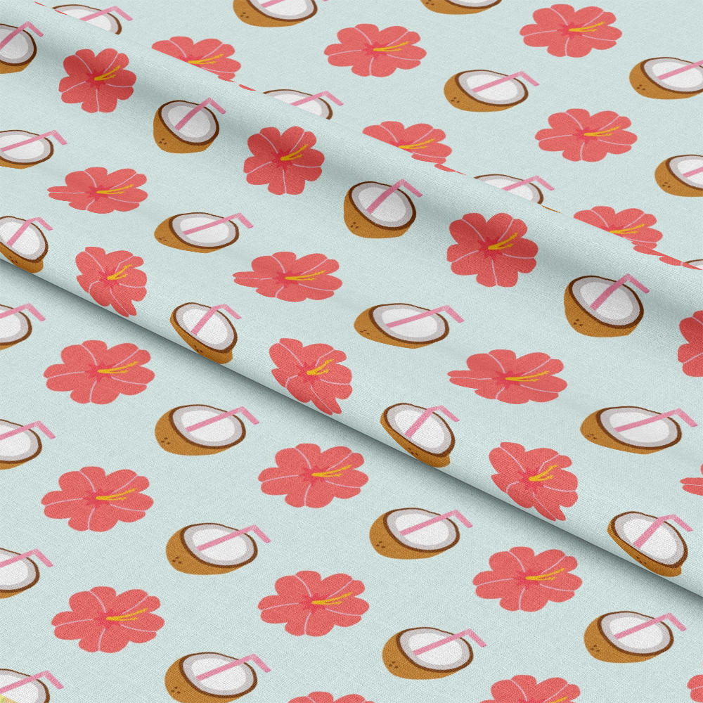 Beach Vacation Pattern 4 Quilting Cotton Fabric