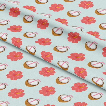 Beach Vacation Pattern 4 Quilting Cotton Fabric