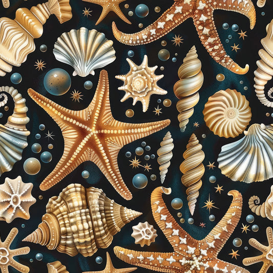 Beach Marvels Pattern 1 Quilting Cotton Fabric