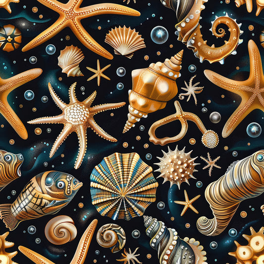 Beach Marvels Pattern 10 Quilting Cotton Fabric