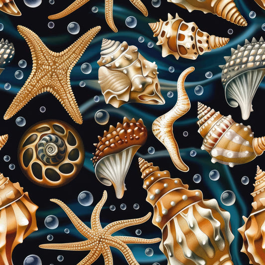 Beach Marvels Pattern 9 Quilting Cotton Fabric