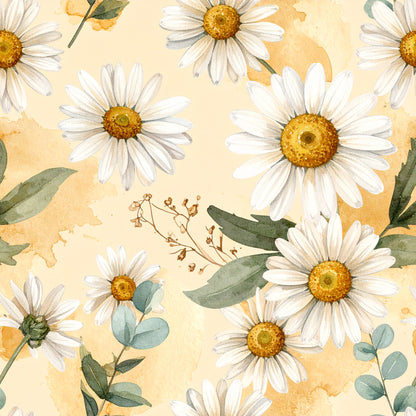 Bee Daisy Honey Pattern 14 Quilting Cotton Fabric