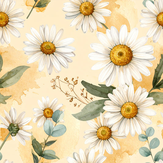 Bee Daisy Honey Pattern 14 Quilting Cotton Fabric