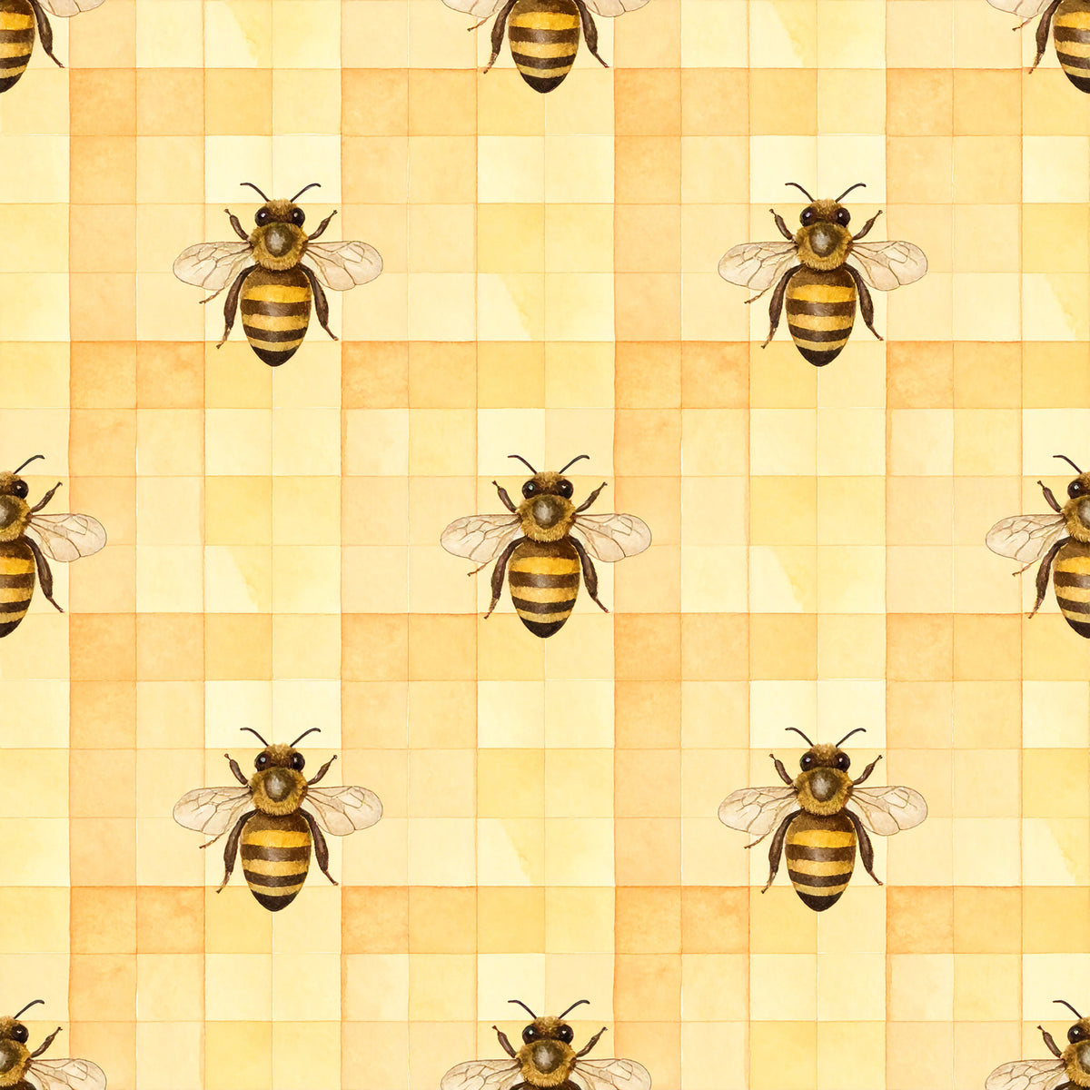 Bee Daisy Honey Pattern 21 Quilting Cotton Fabric