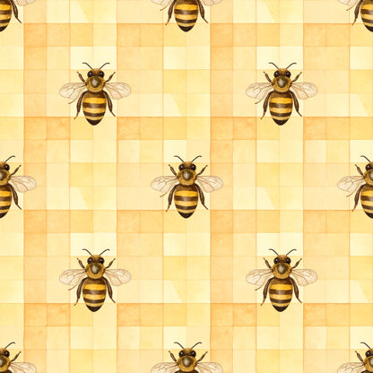 Bee Daisy Honey Pattern 21 Quilting Cotton Fabric